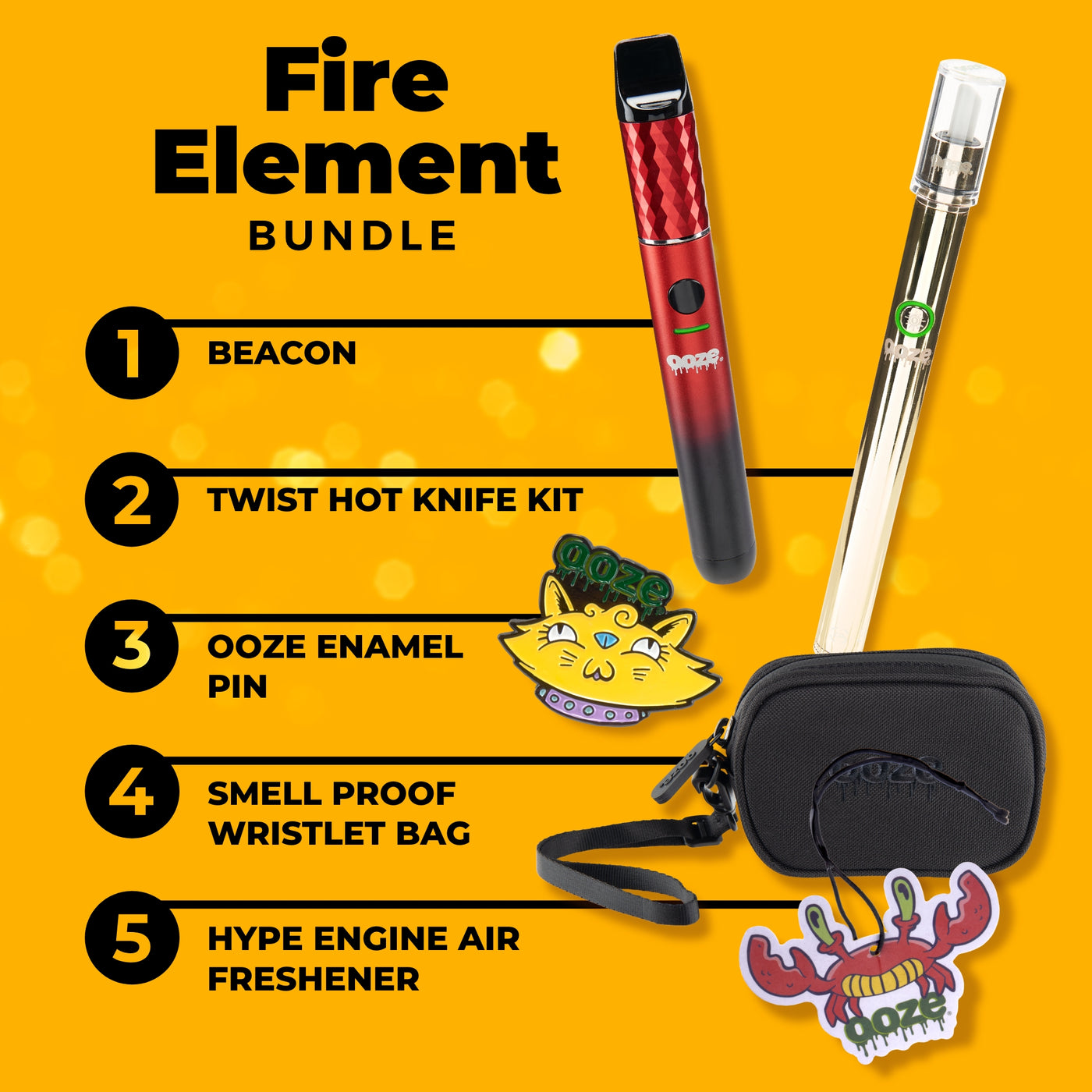 Ooze Elements Fire Bundle item list