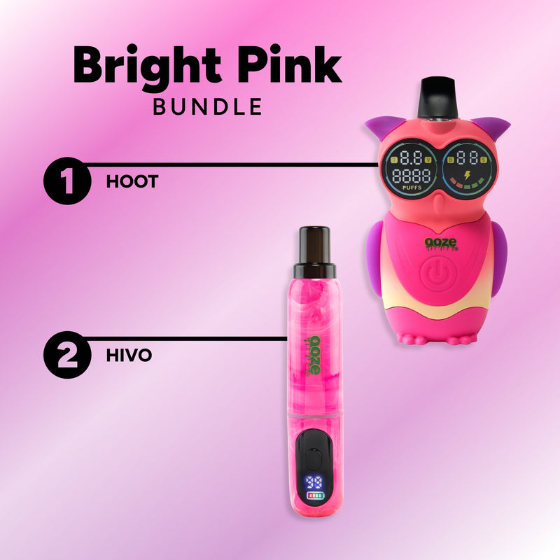 Bright Pink 510 Thread Vape Battery Bundle