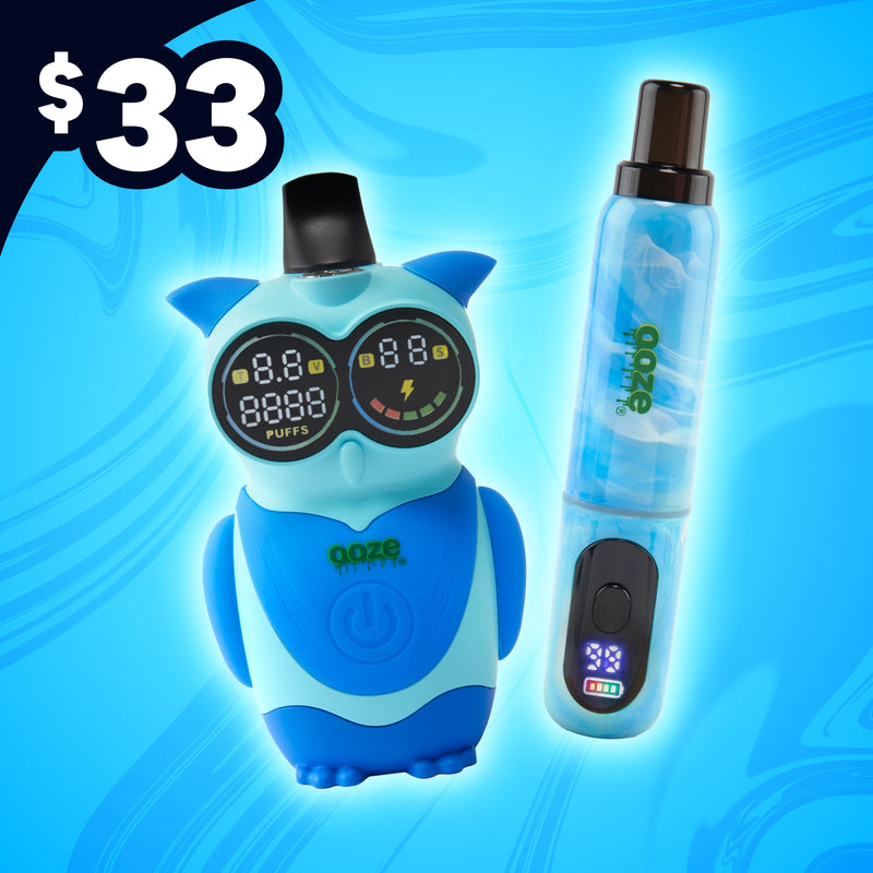Bright Blue 510 Thread Vape Battery Bundle