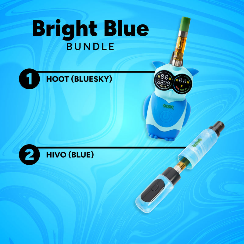 Bright Blue 510 Thread Vape Battery Bundle