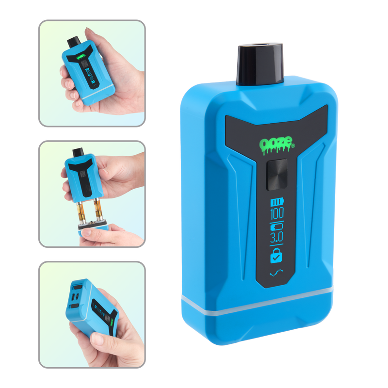 Duet – 650 mAh Dual Cart Conceal Battery - Blue