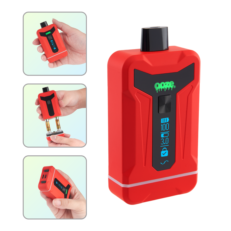Duet – 650 mAh Dual Cart Conceal Battery - Red