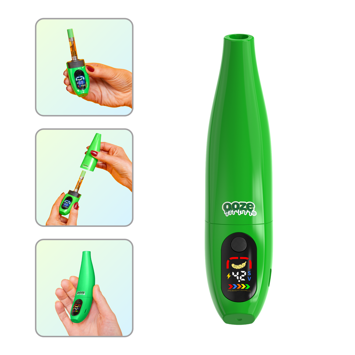 Ooze Peel Banana Battery  400 mAh - Slime Green