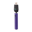 Diagonal view of Quad Purple Square Vape to display flat sides