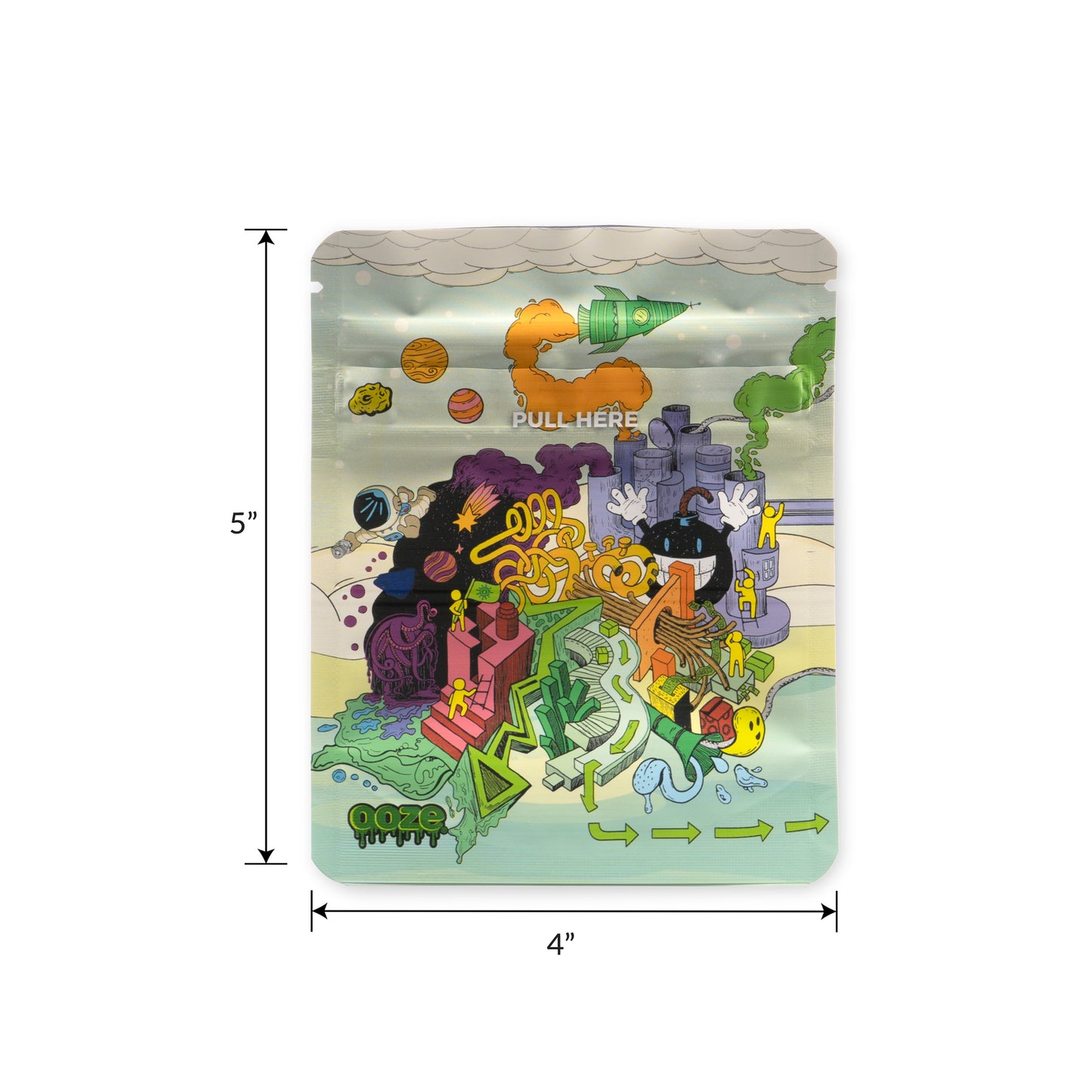 Ooze Designer Series 1/8 Ounce Mylar Bag 10-Count Box - Imaginarium