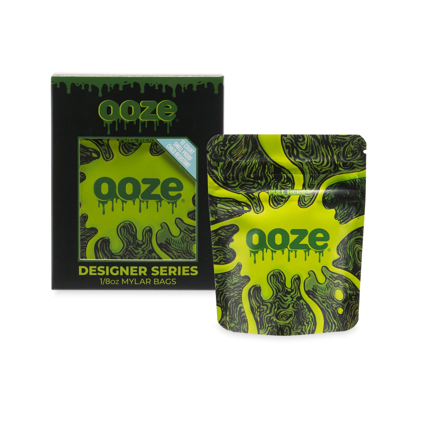 Ooze Designer Series 1/8 Ounce Mylar Bag 10-Count Box - Abyss