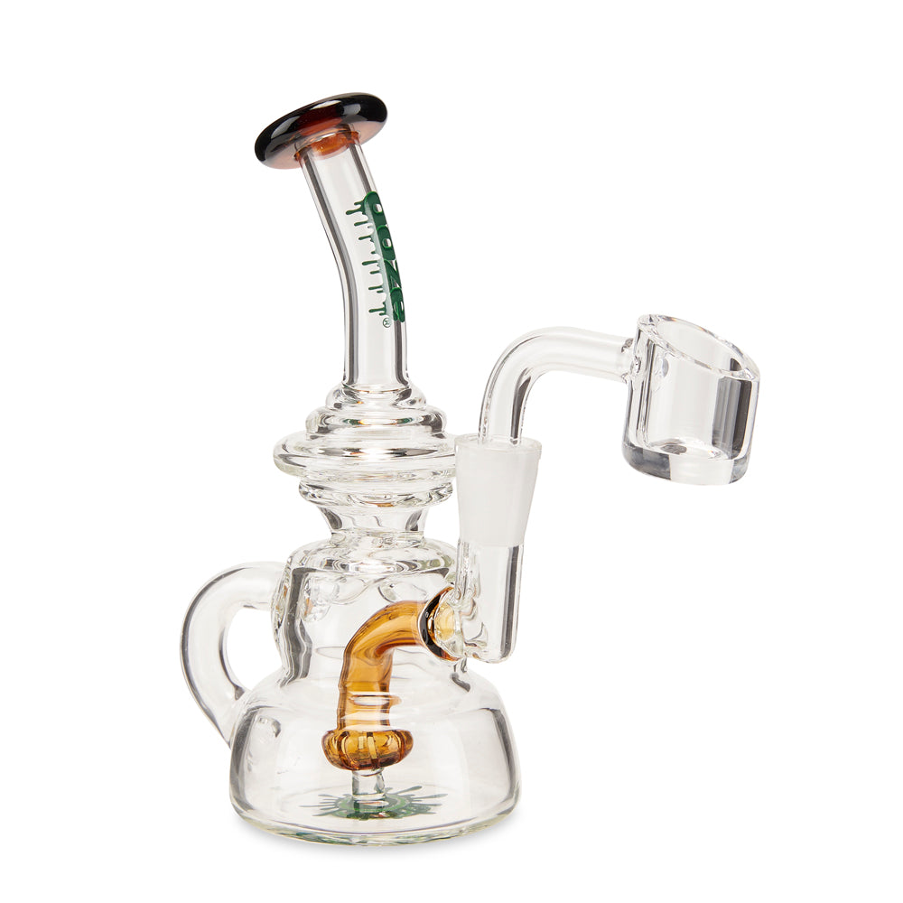 Ooze Flood Mini Recycler Dab Rig – Sea Sand Amber