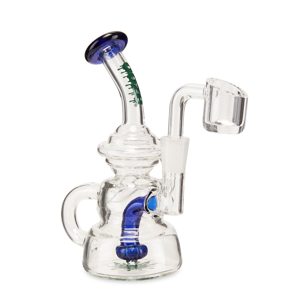 Ooze Flood Mini Recycler Dab Rig – Dark Blue