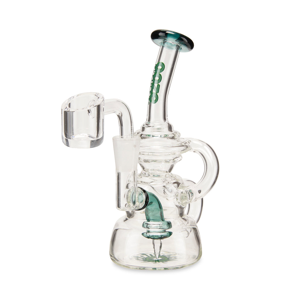 Ooze Flood Mini Recycler Dab Rig – Ocean Green