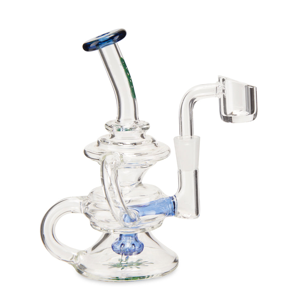Ooze Rip Tide Mini Recycler Dab Rig – Ultra Marine