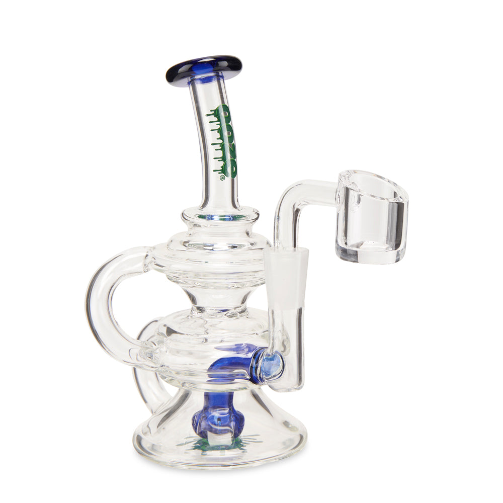 Ooze Rip Tide Mini Recycler Dab Rig – Dark Blue
