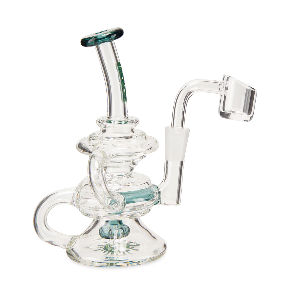 Ooze Rip Tide Mini Recycler Dab Rig – Ocean Green