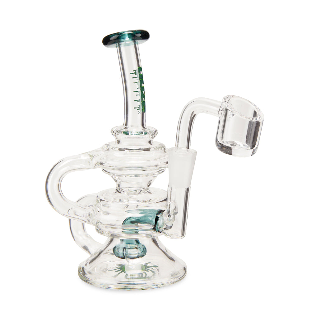 Ooze Rip Tide Mini Recycler Dab Rig – Ocean Green