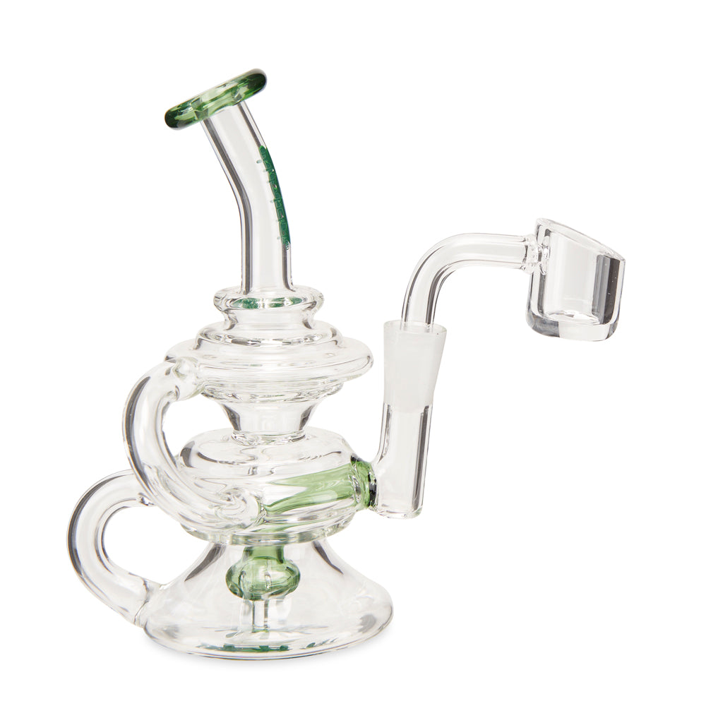 Ooze Rip Tide Mini Recycler Dab Rig – Slime Green
