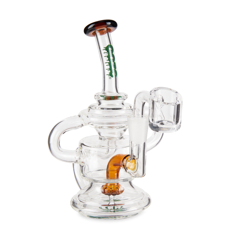 Ooze Undertow Mini Recycler Dab Rig – Sea Sand Amber