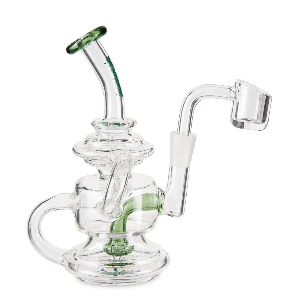 Ooze Undertow Mini Recycler Dab Rig – Slime Green