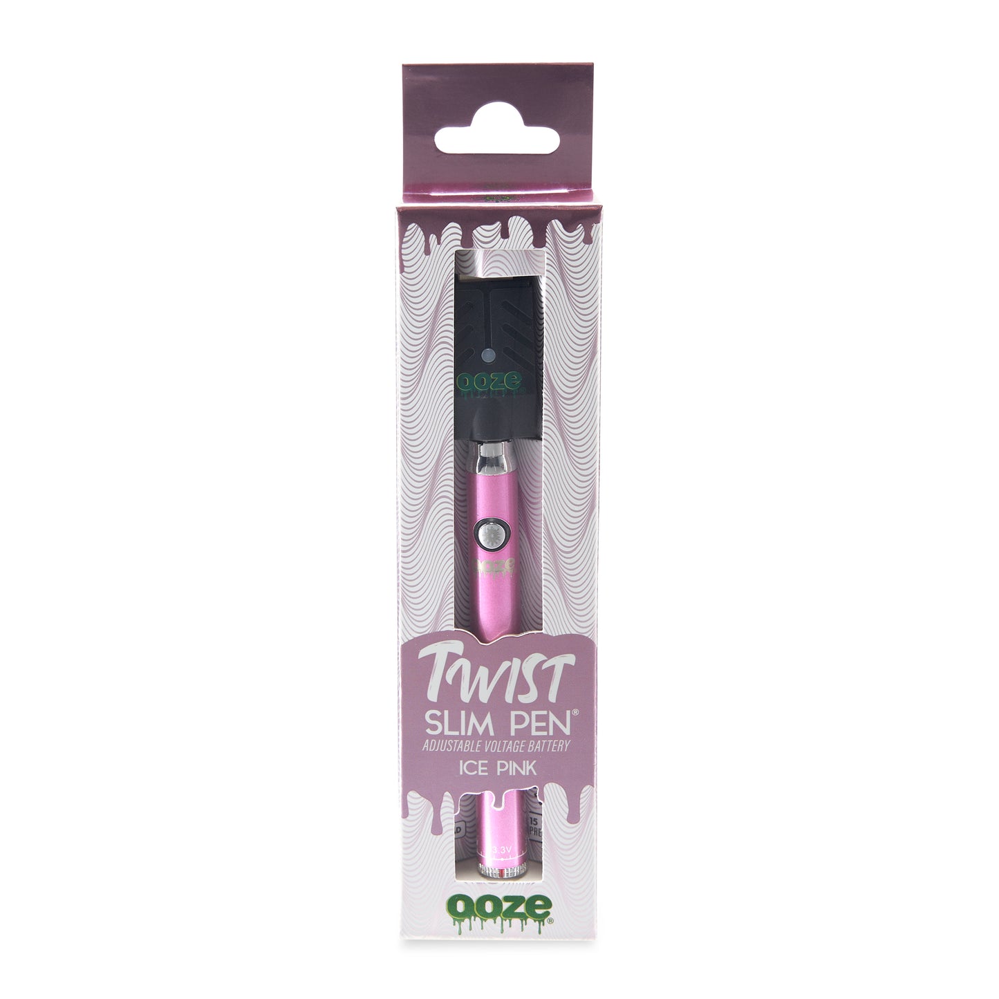 Twist Slim Pen – 320 mAh Flex Temp Battery – Ice Pink