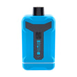 Front shot of Duet Blue double cartridge vape with screen on