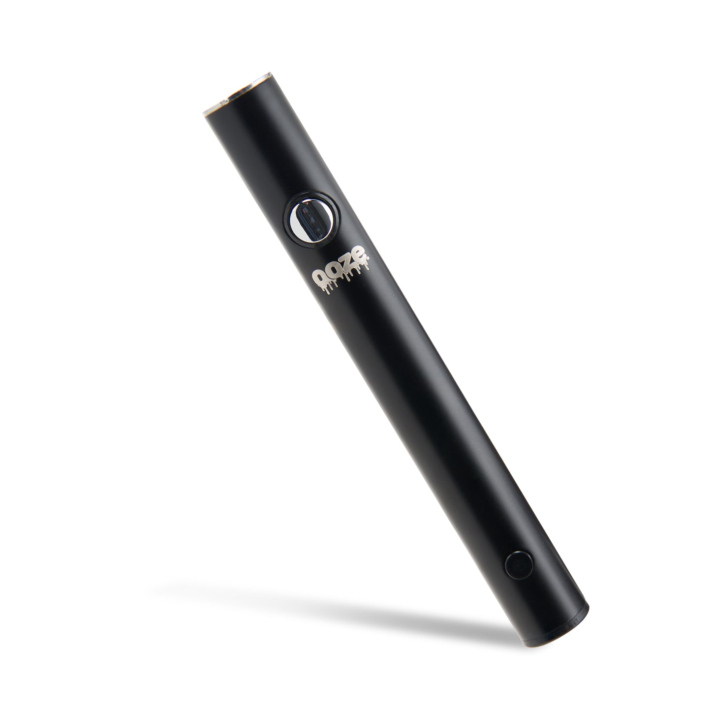 The black Ooze Wink flashlight pen is standing on an angle