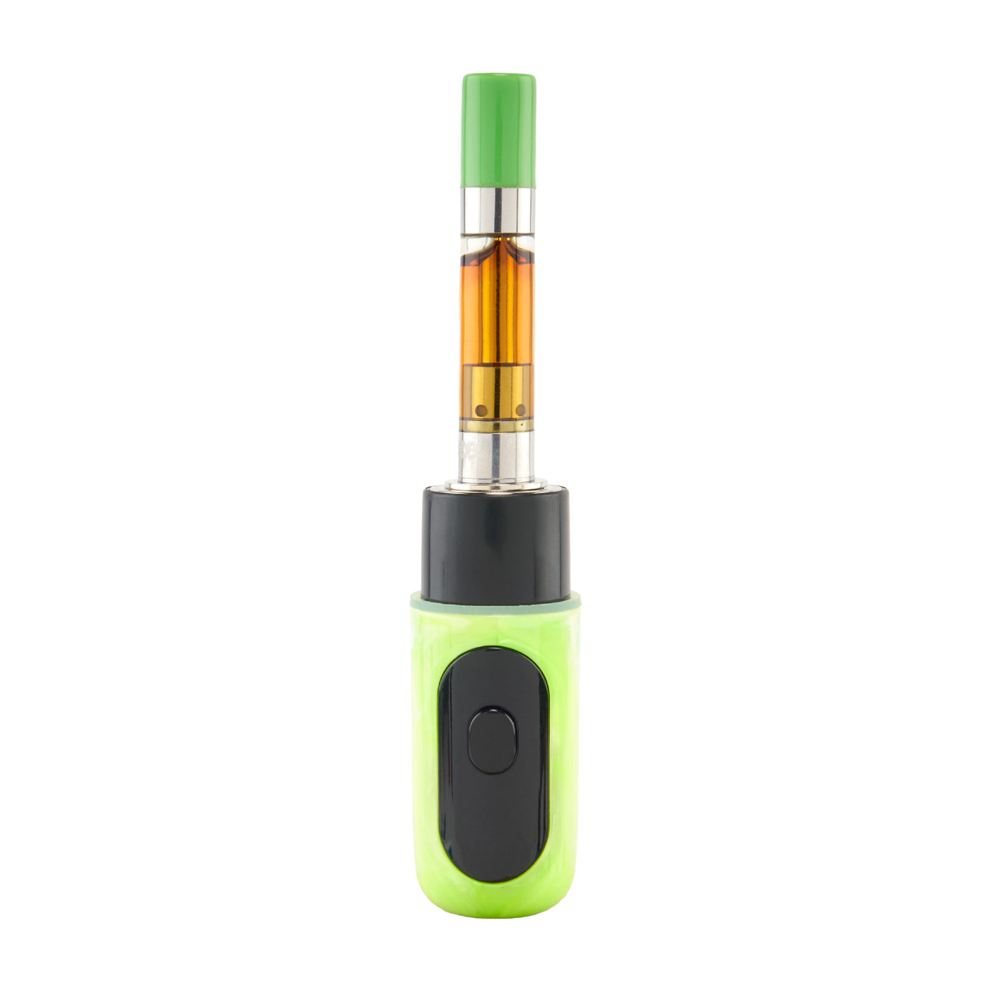 Green Hilo battery with cart attached, turned off