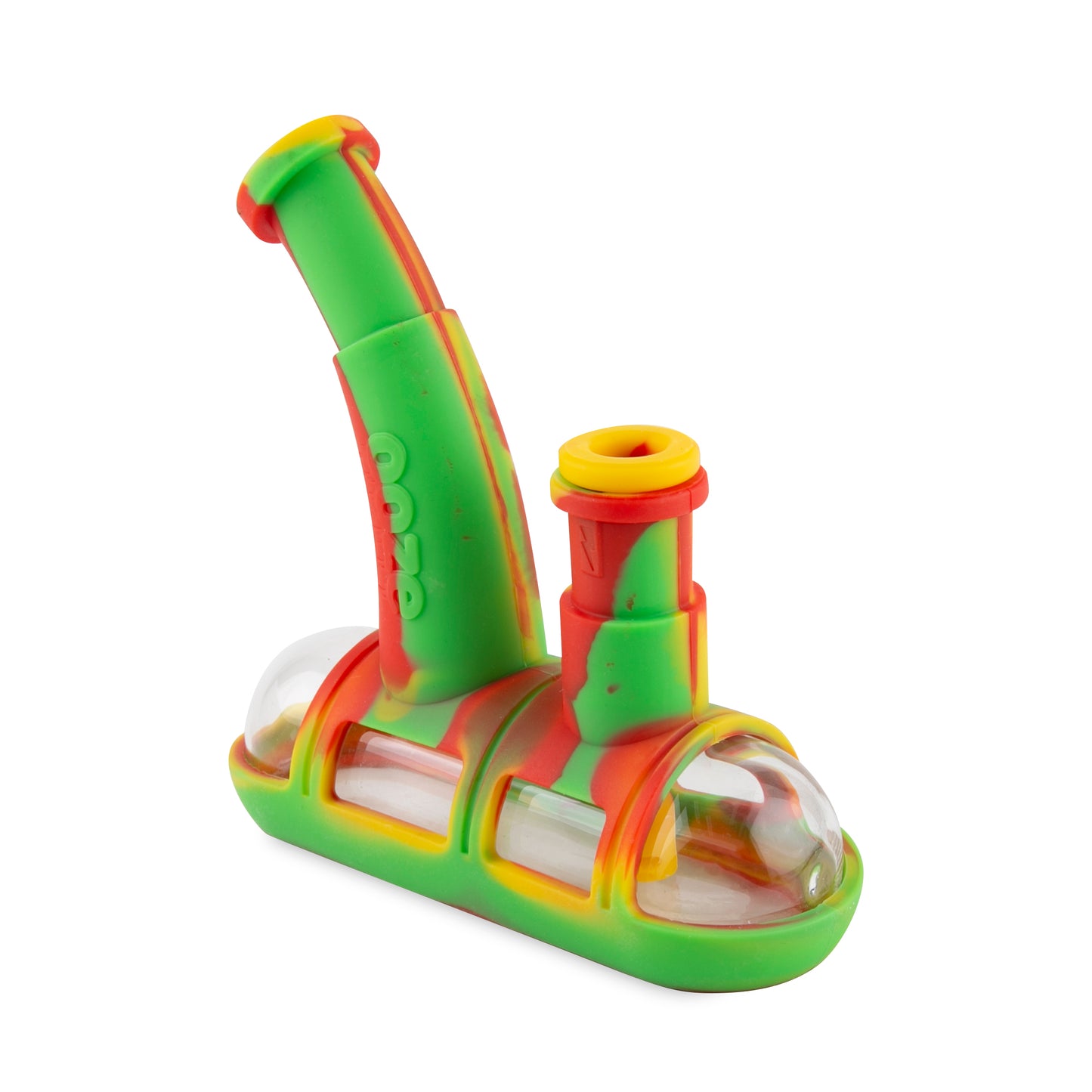 Ooze Steamboat Silicone Water Bubbler & Dab Rig - Rasta