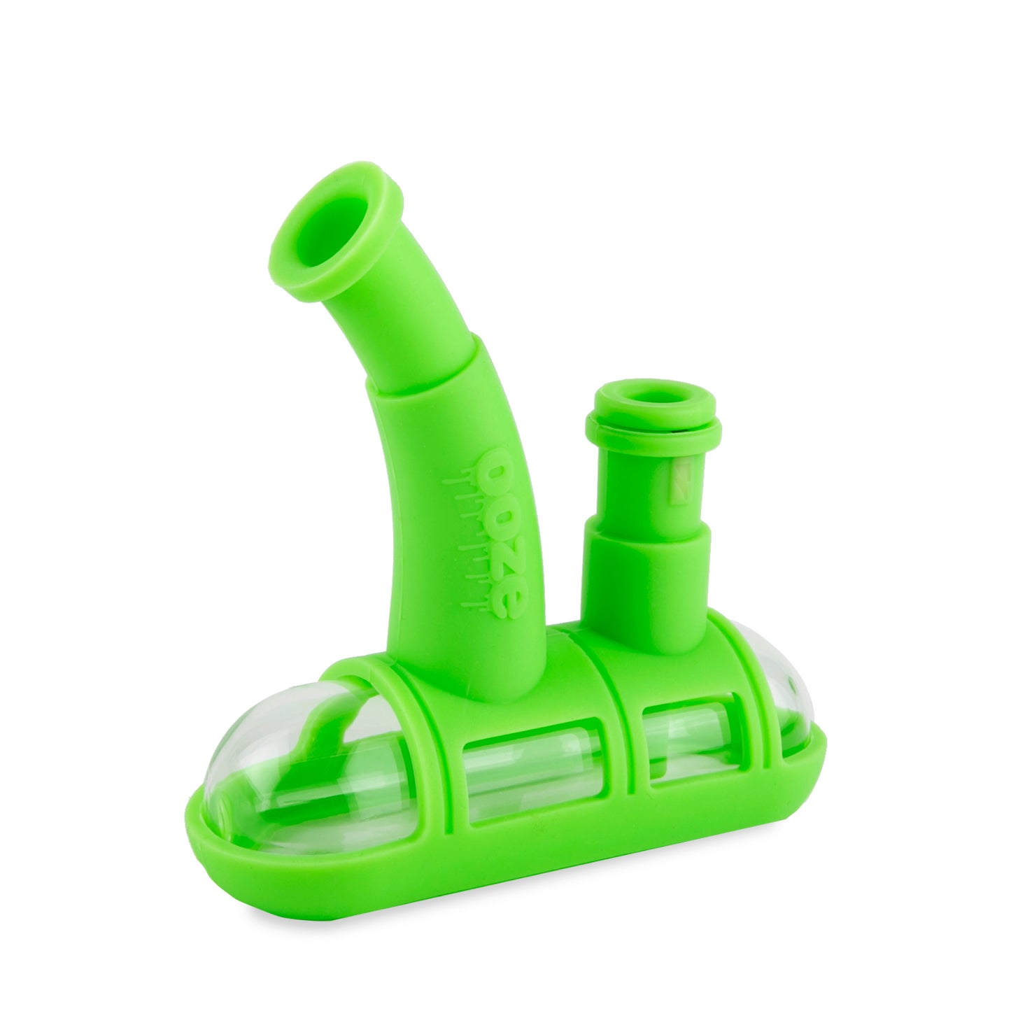 Ooze Steamboat Silicone Water Bubbler & Dab Rig - Slime Green