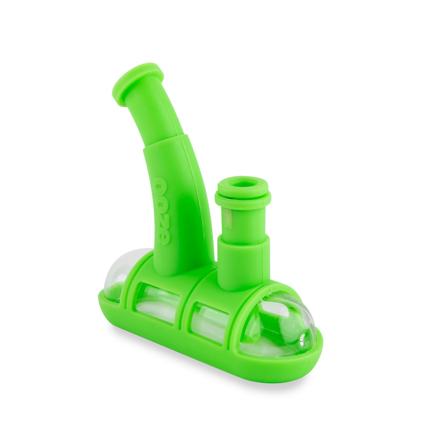 Ooze Steamboat Silicone Water Bubbler & Dab Rig - Slime Green