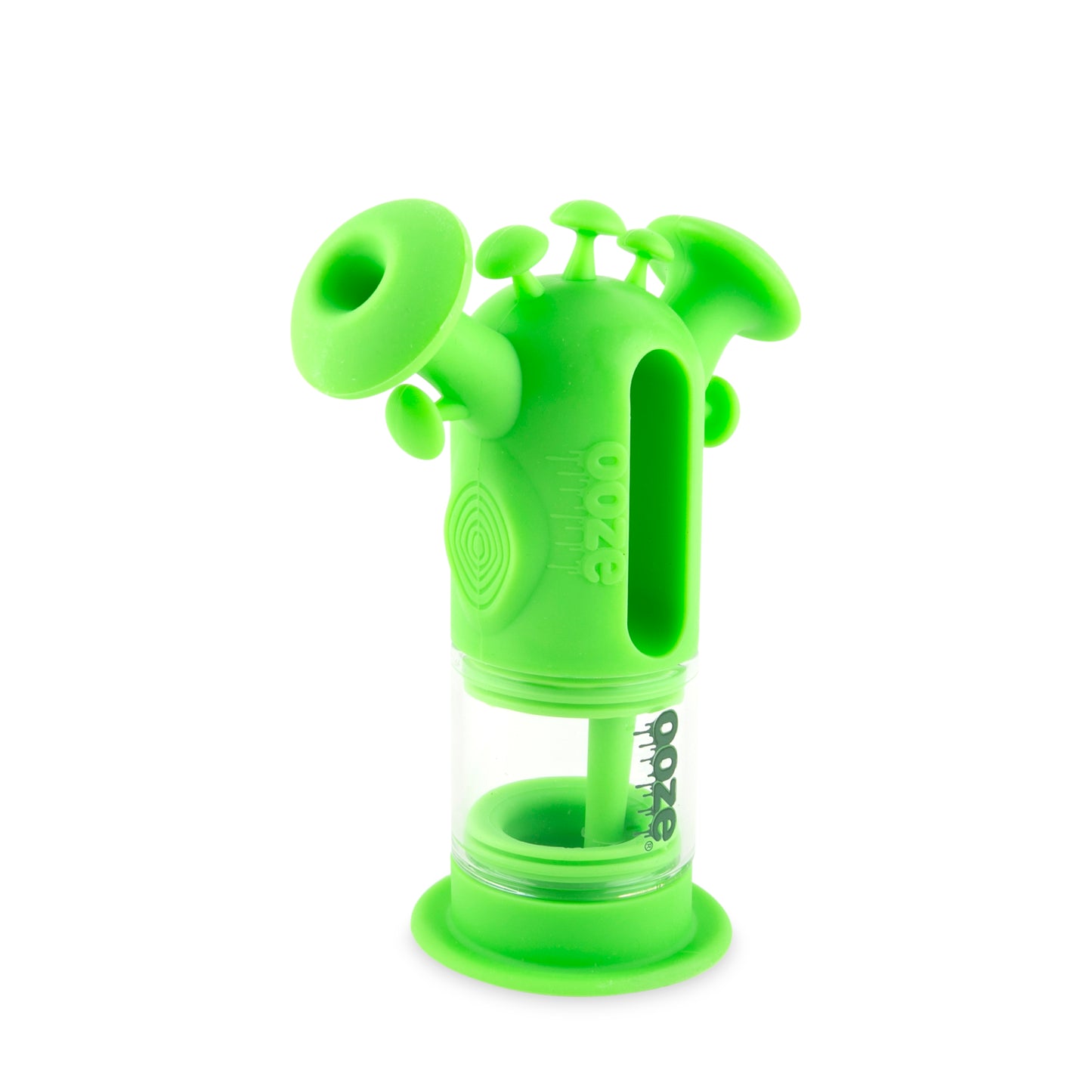 Ooze Trip Pipe Silicone Water Bubbler & Dab Rig - Slime Green
