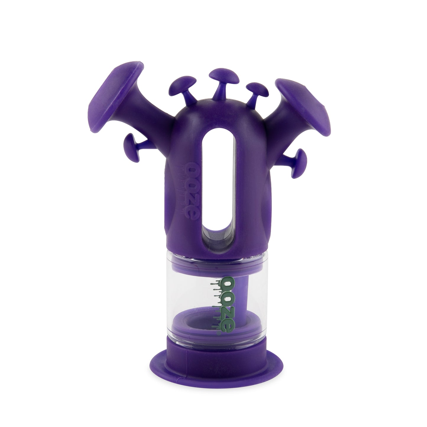 Ooze Trip Pipe Silicone Water Bubbler & Dab Rig - Ultra Purple