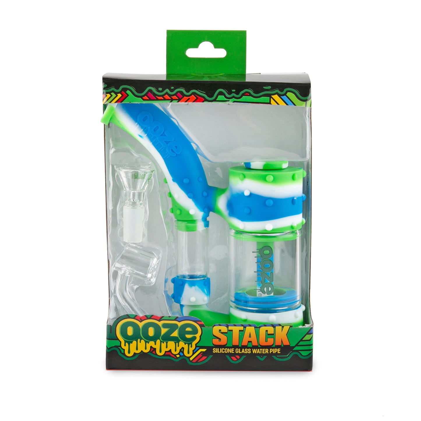 Ooze Stack Pipe Silicone Water Bubbler & Dab Rig - Splash