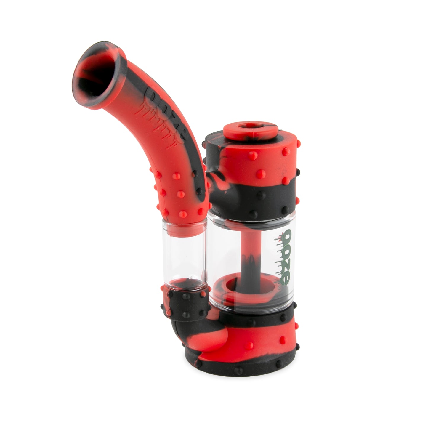 Ooze Stack Pipe Silicone Water Bubbler & Dab Rig - Lava