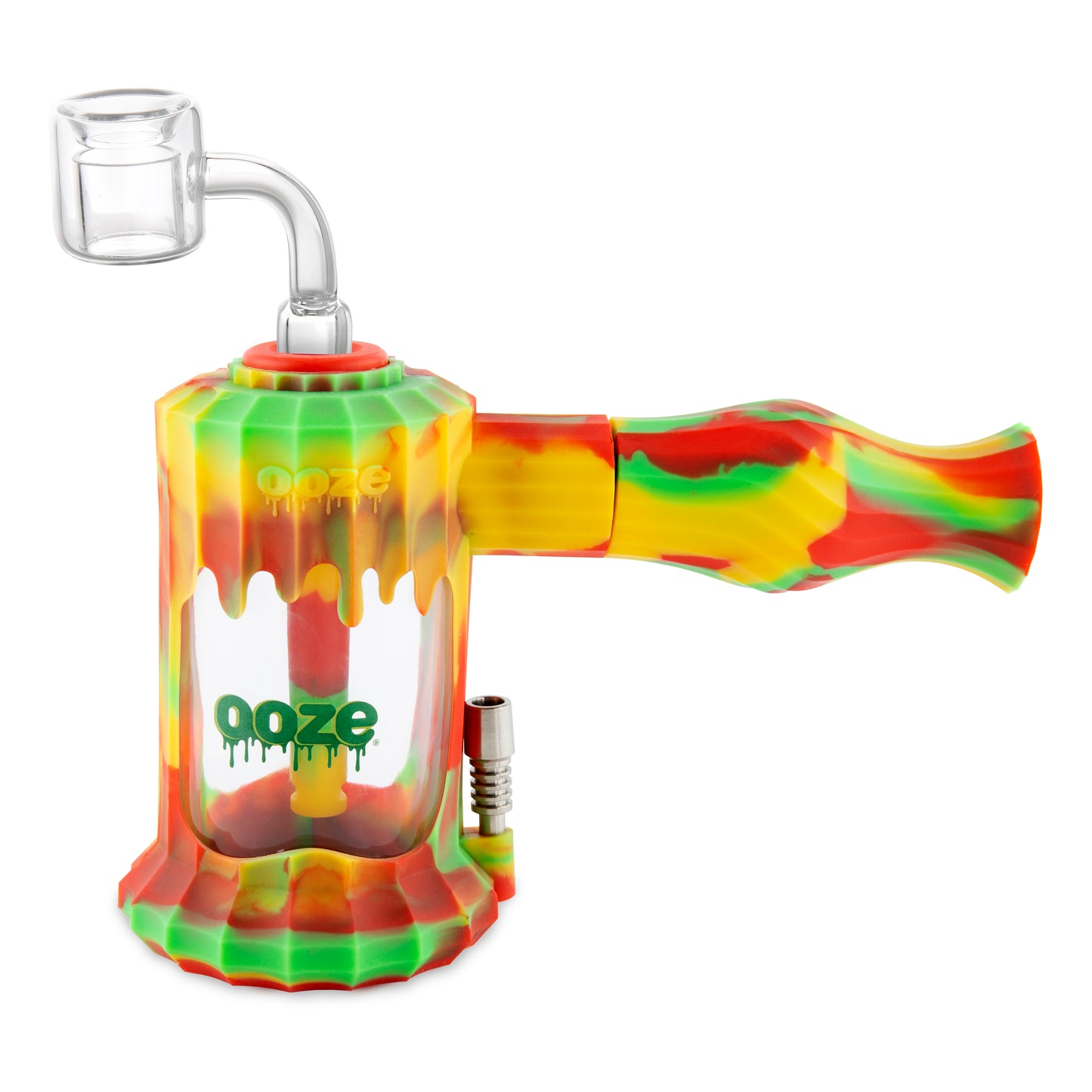 Clobb – Silicone Glass 4-in-1 Hybrid - Rasta