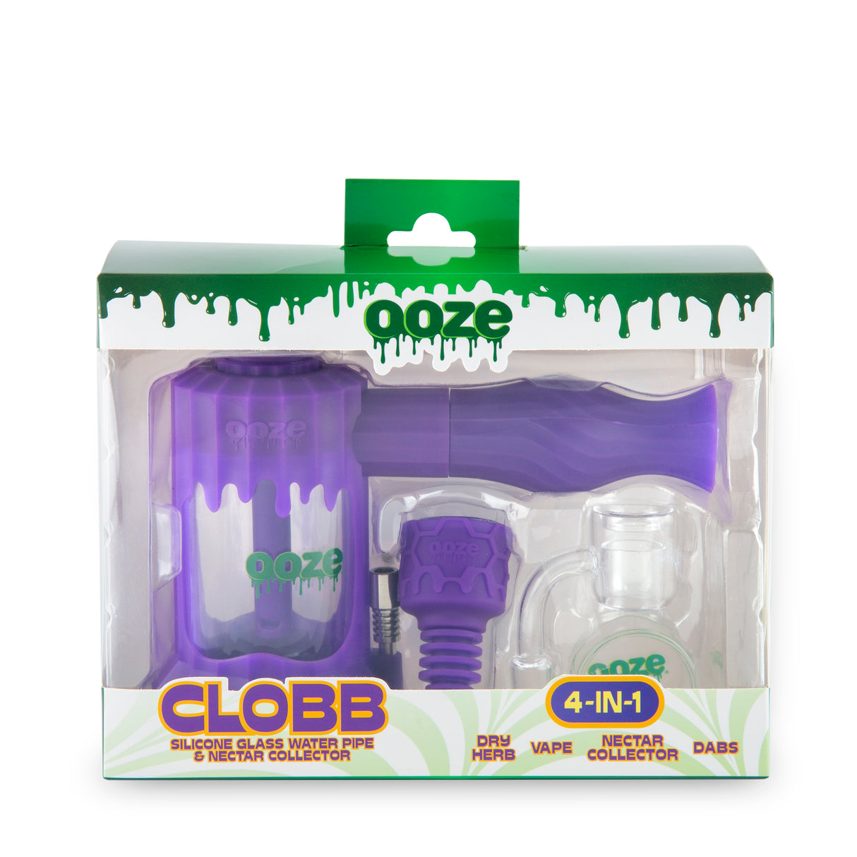 Clobb – Silicone Glass 4-in-1 Hybrid - Ultra Purple