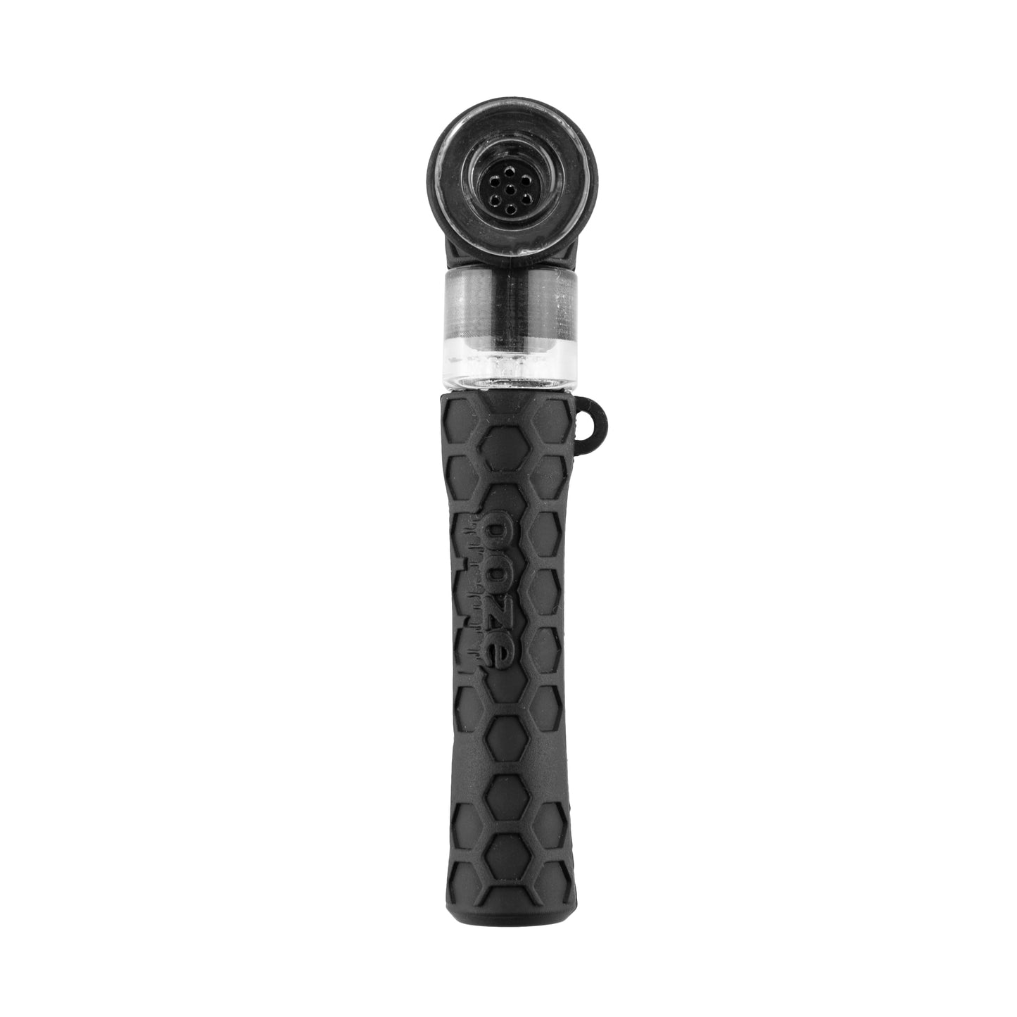 Ooze Piper Silicone Glass Hand Pipe & Chillum - Black