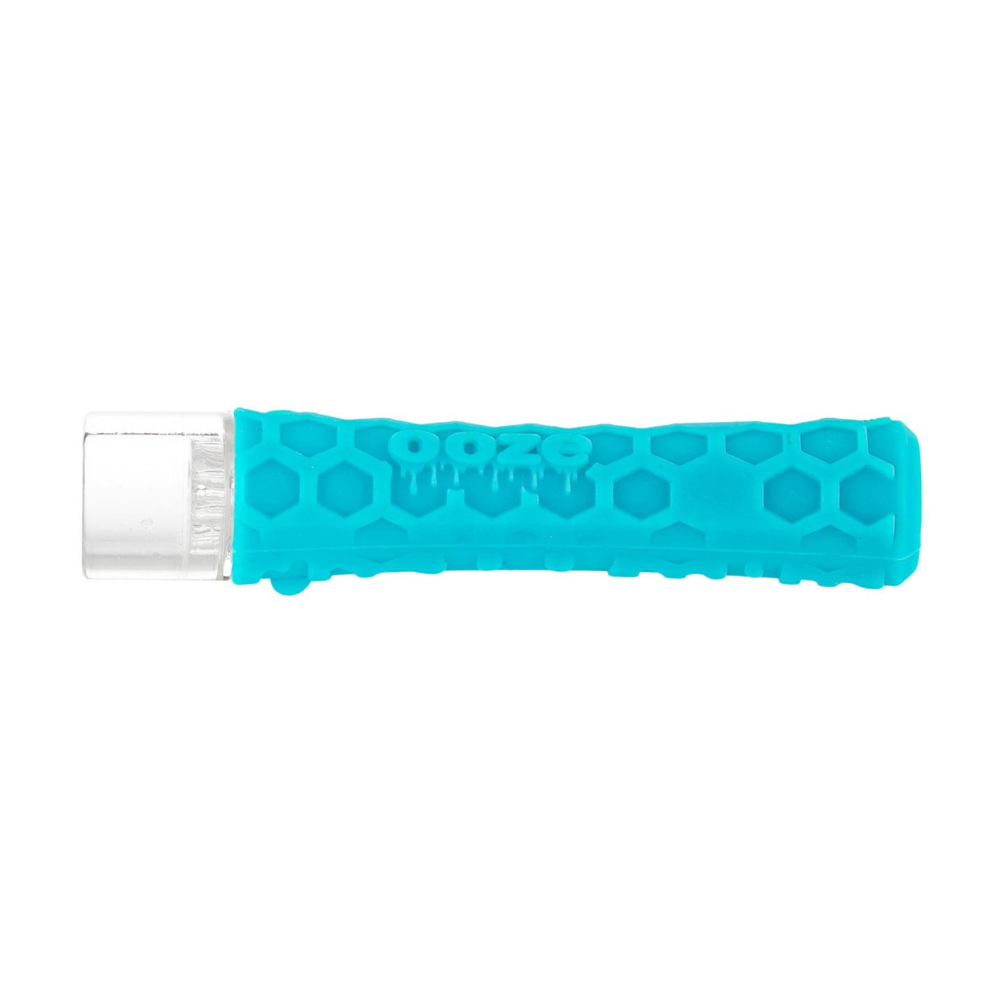 Ooze Piper Silicone Glass Hand Pipe & Chillum - Aqua Teal