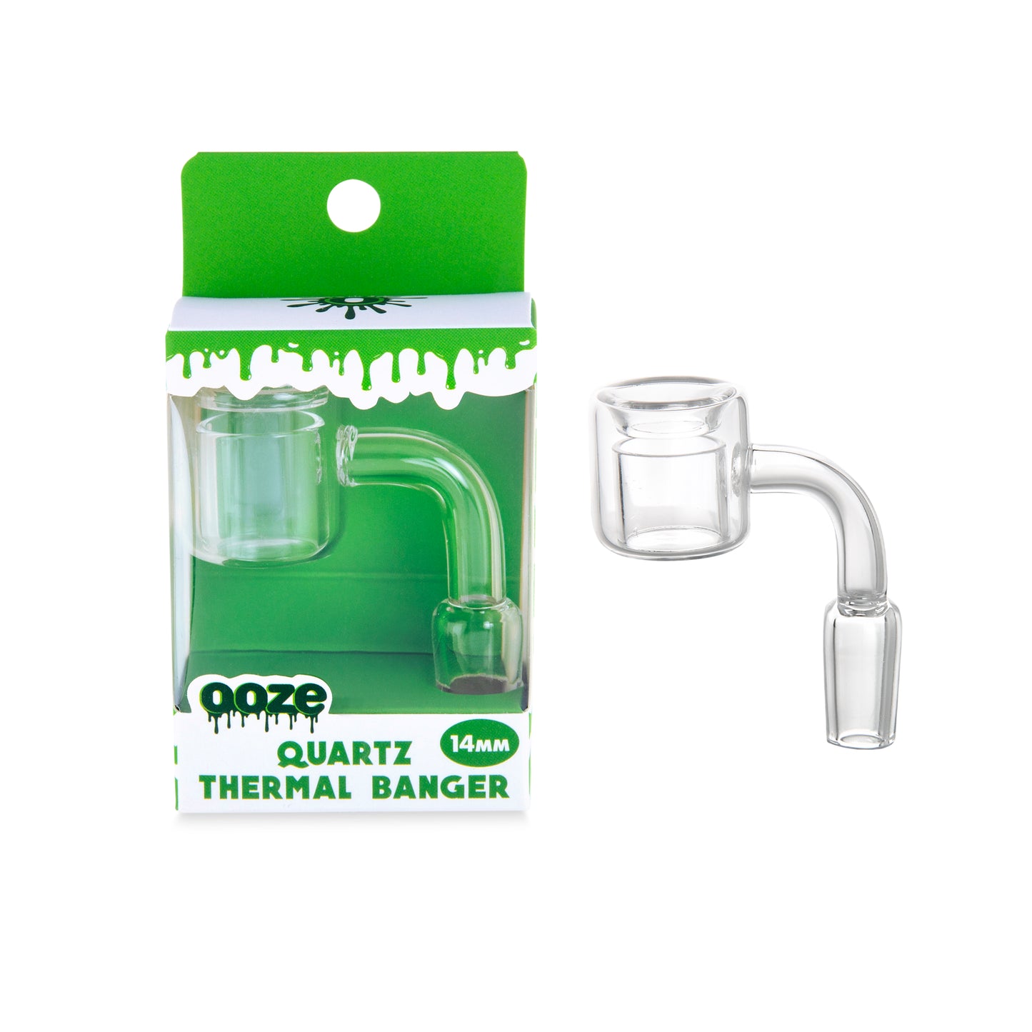 Ooze Quartz 90 Degree Thermal 14mm Male Glass Banger
