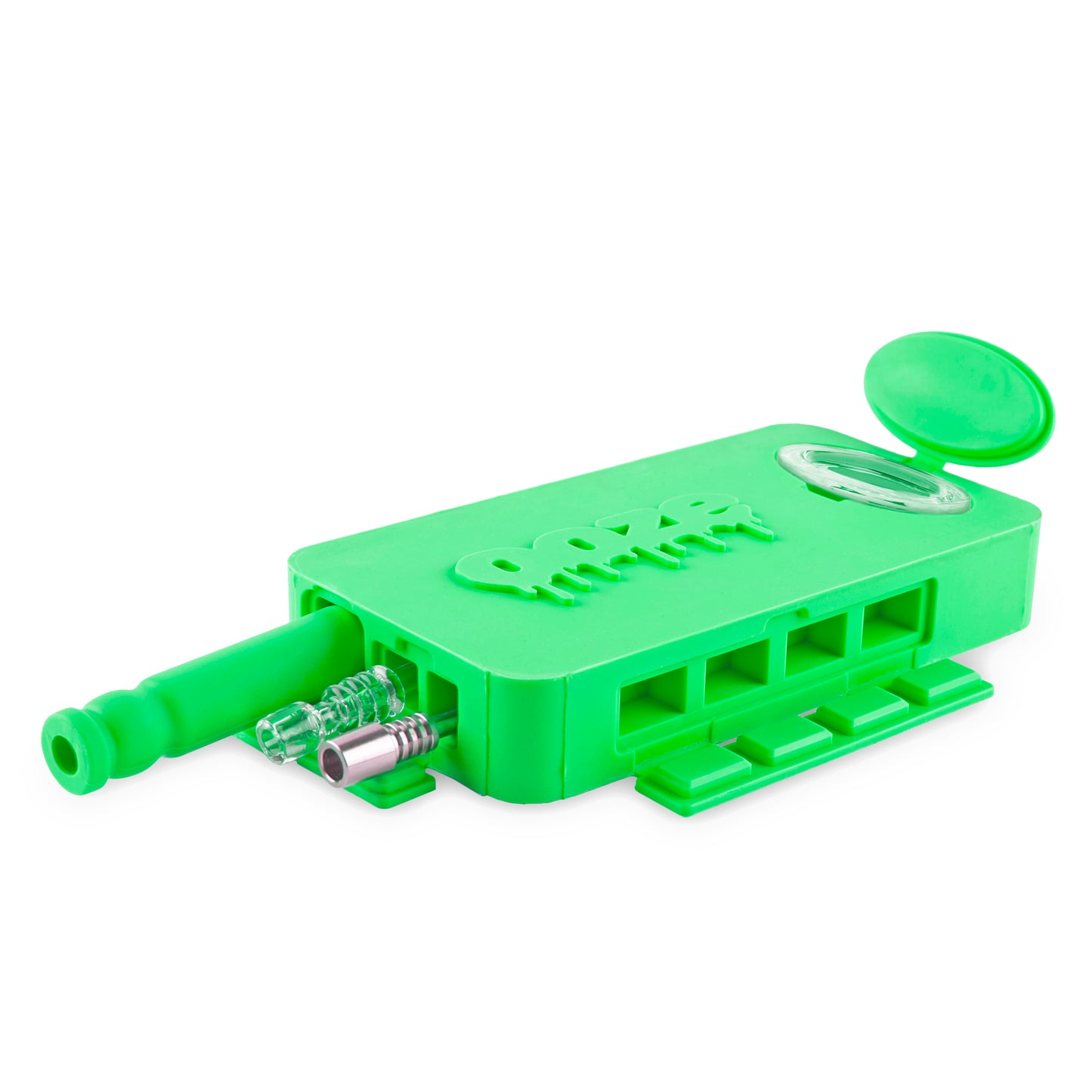 Ooze Slugger Dabbin' Dugout Silicone Travel Dab Kit - Slime Green