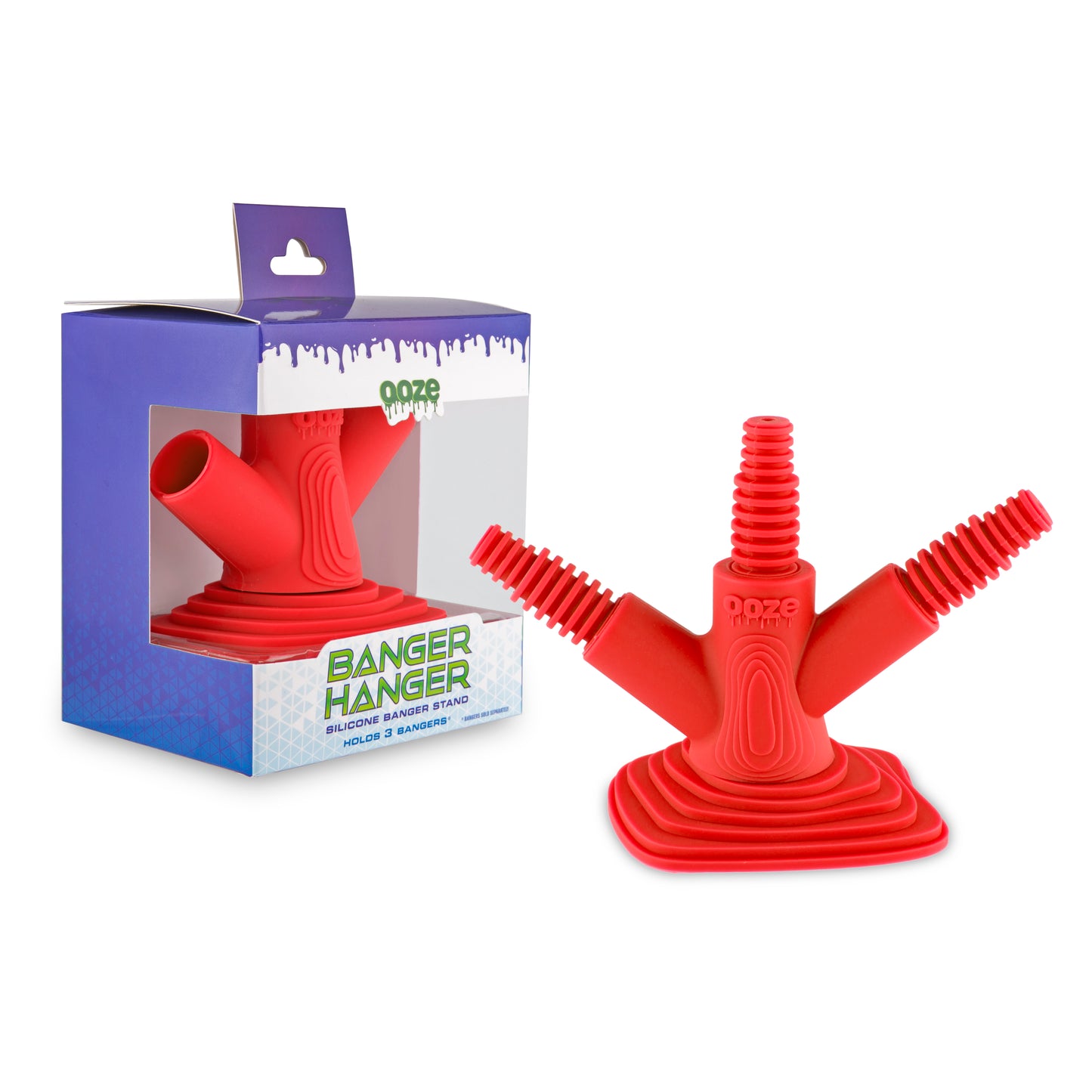 Ooze Banger Hanger Silicone Banger Stand - Scarlet