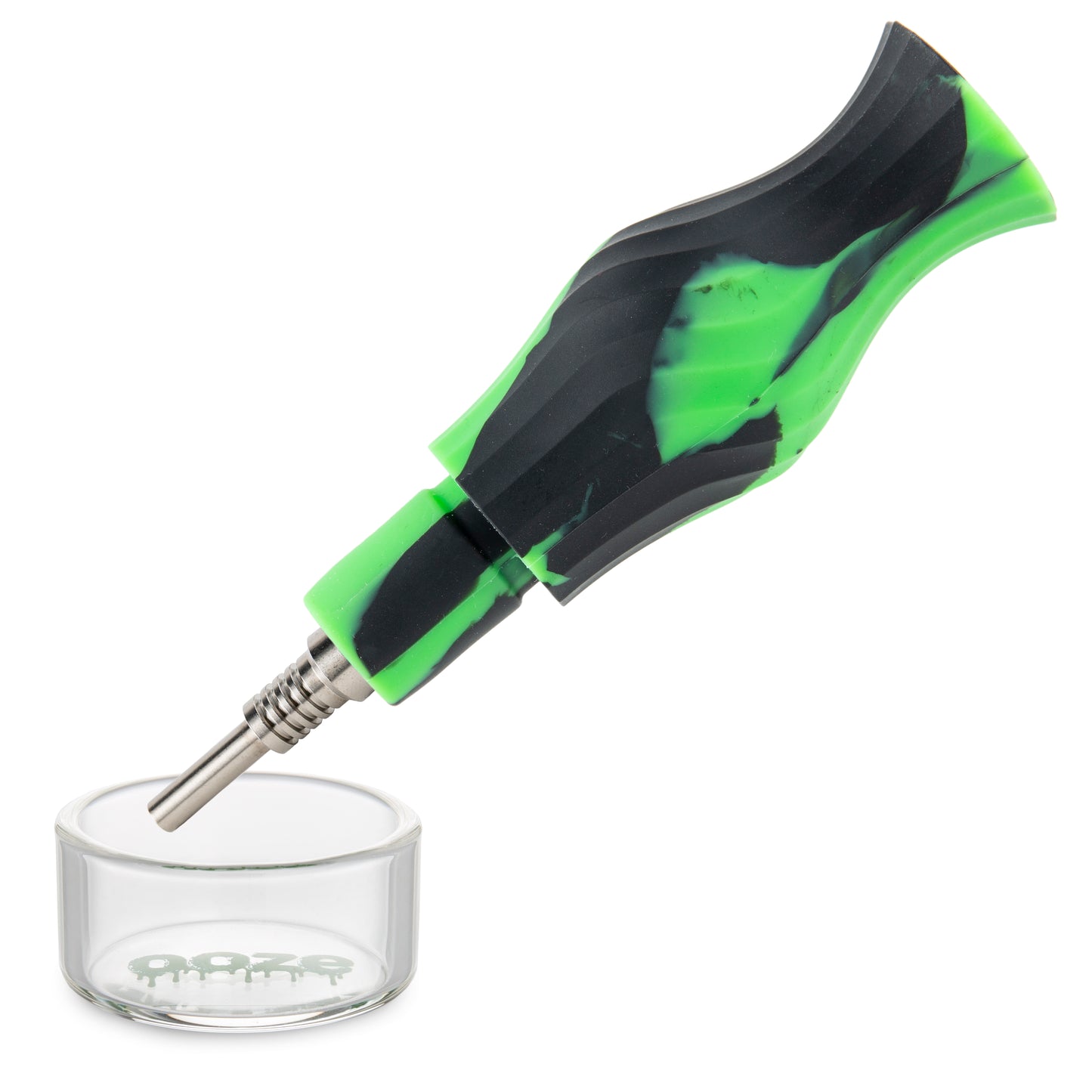 Ooze Ozone Silicone Water Pipe, Dab Rig & Dab Straw - Chameleon