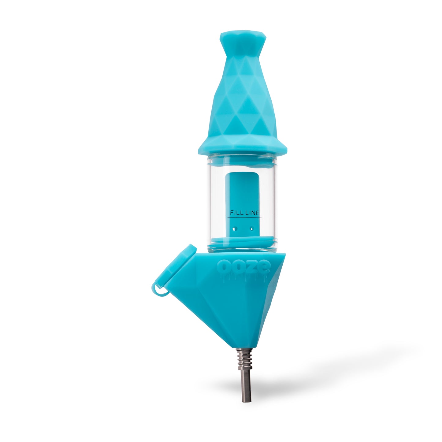 Bectar – Silicone Bubbler & Dab Straw – Aqua Teal
