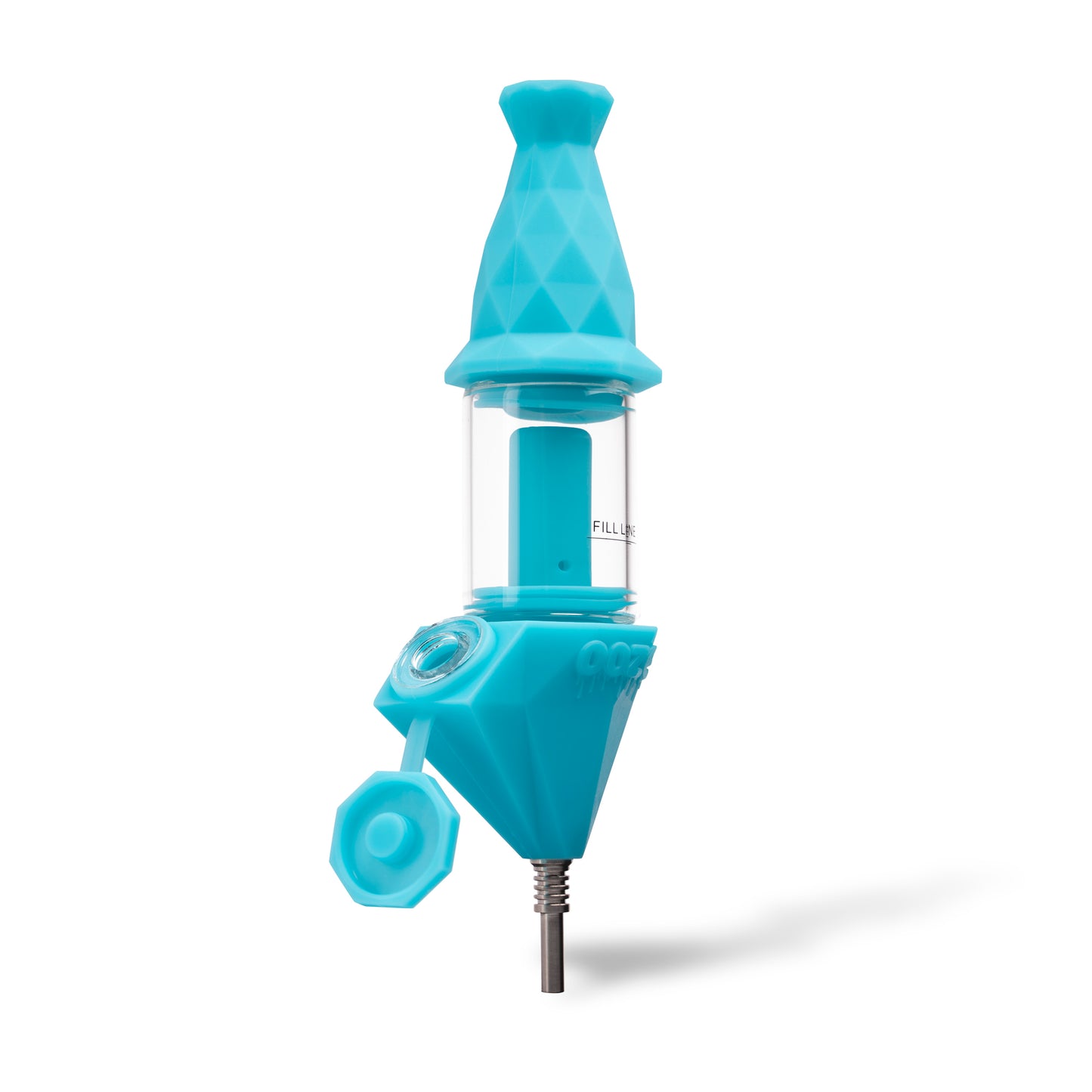 Bectar – Silicone Bubbler & Dab Straw – Aqua Teal