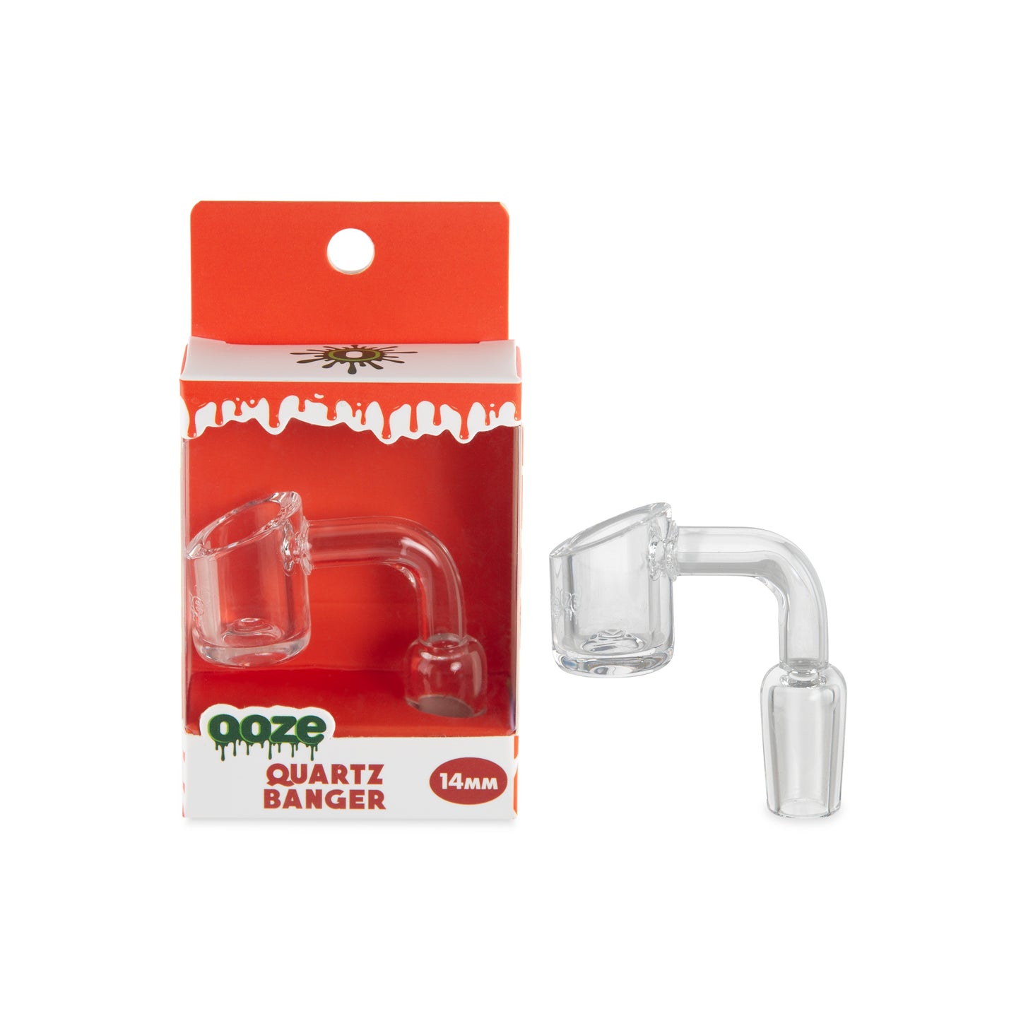 Ooze Quartz Glass 14mm Male 90 Degree Banger