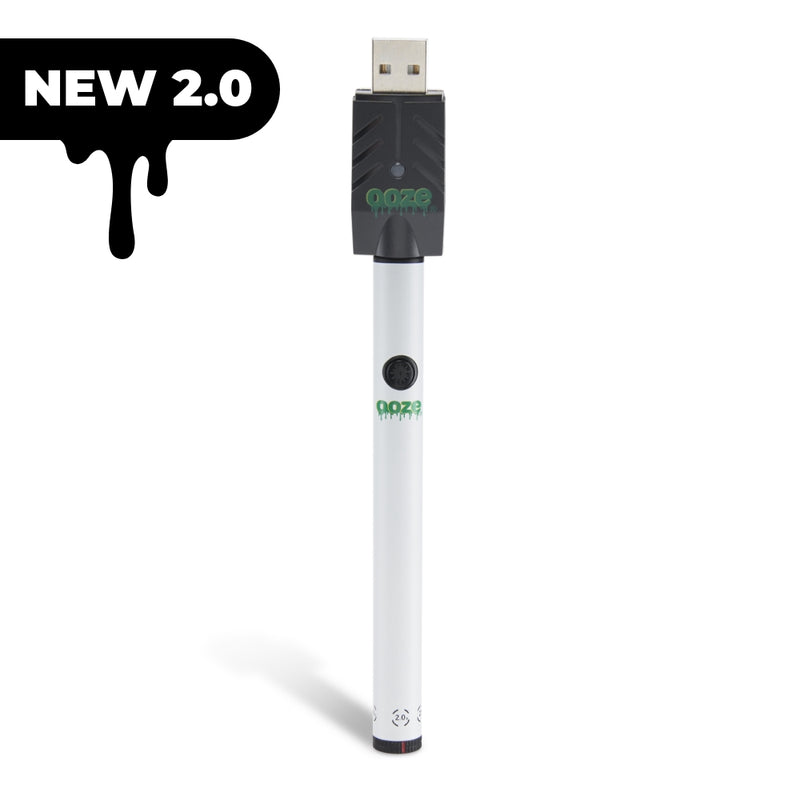 Twist Slim Pen 2.0 - 320 mAh Flex Temp Battery - Ghost White