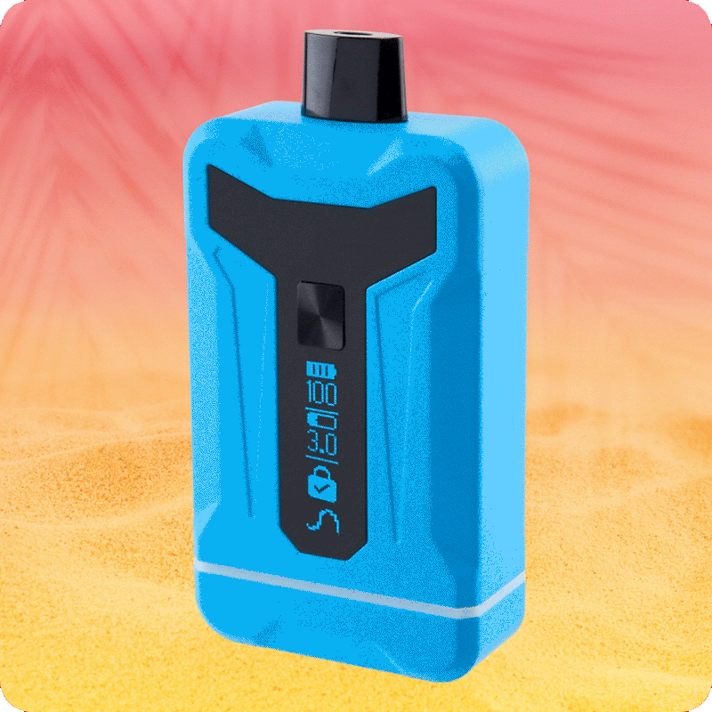 Blue Duet dual cart battery with screen turned on