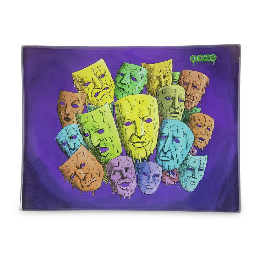 Ooze Rolling Tray - Shatter Resistant Glass - Mood Swings