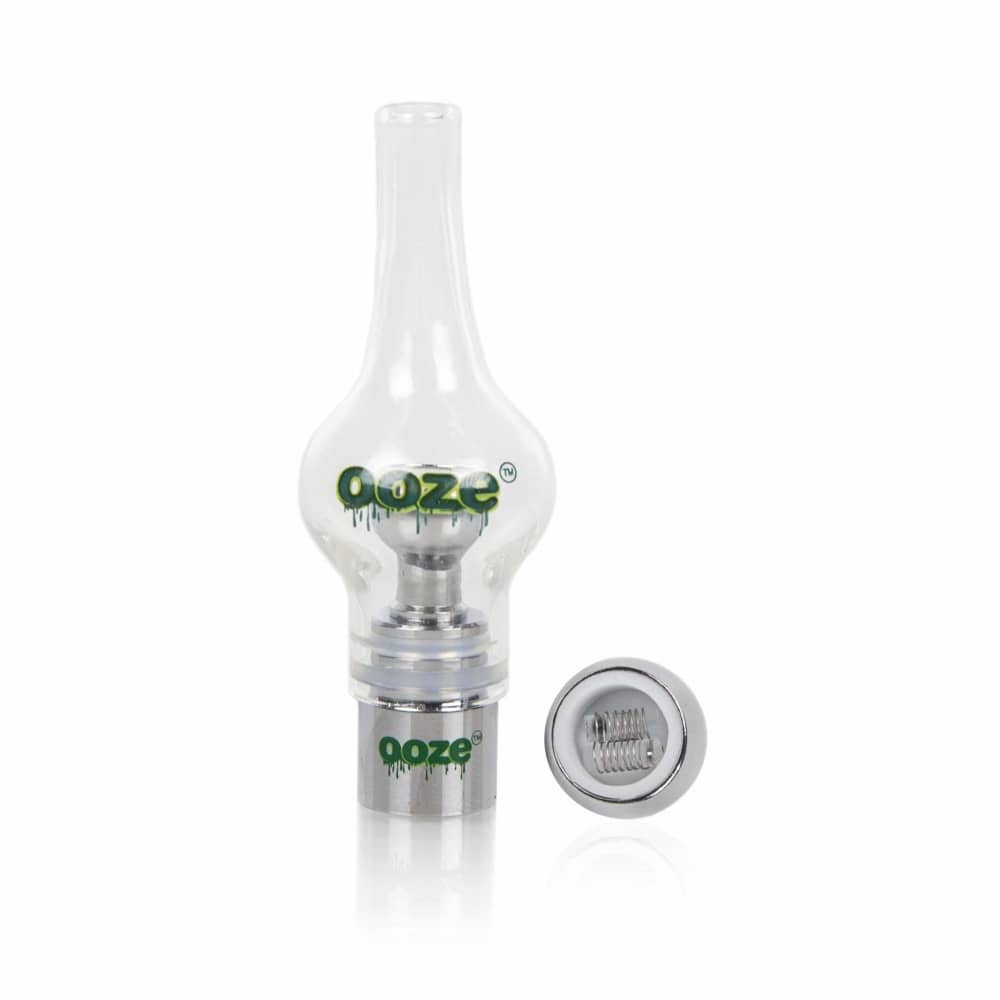 Ooze Long Neck Glass Globe 510 Thread Attachment for Dabs