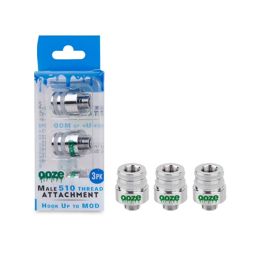 Ooze Male Basement 510 Thread Adapter 3-Pack