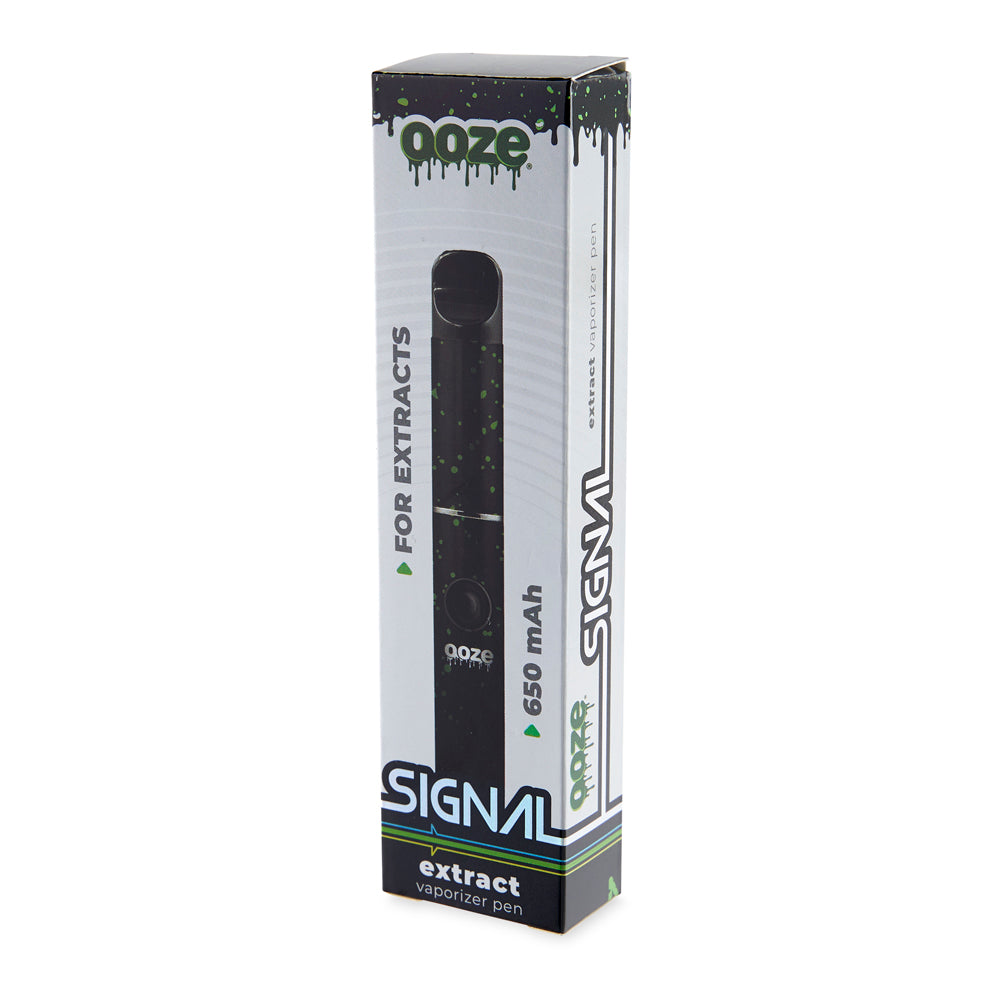 The Green Splatter Ooze Signal's original packaging is shown on an angle.