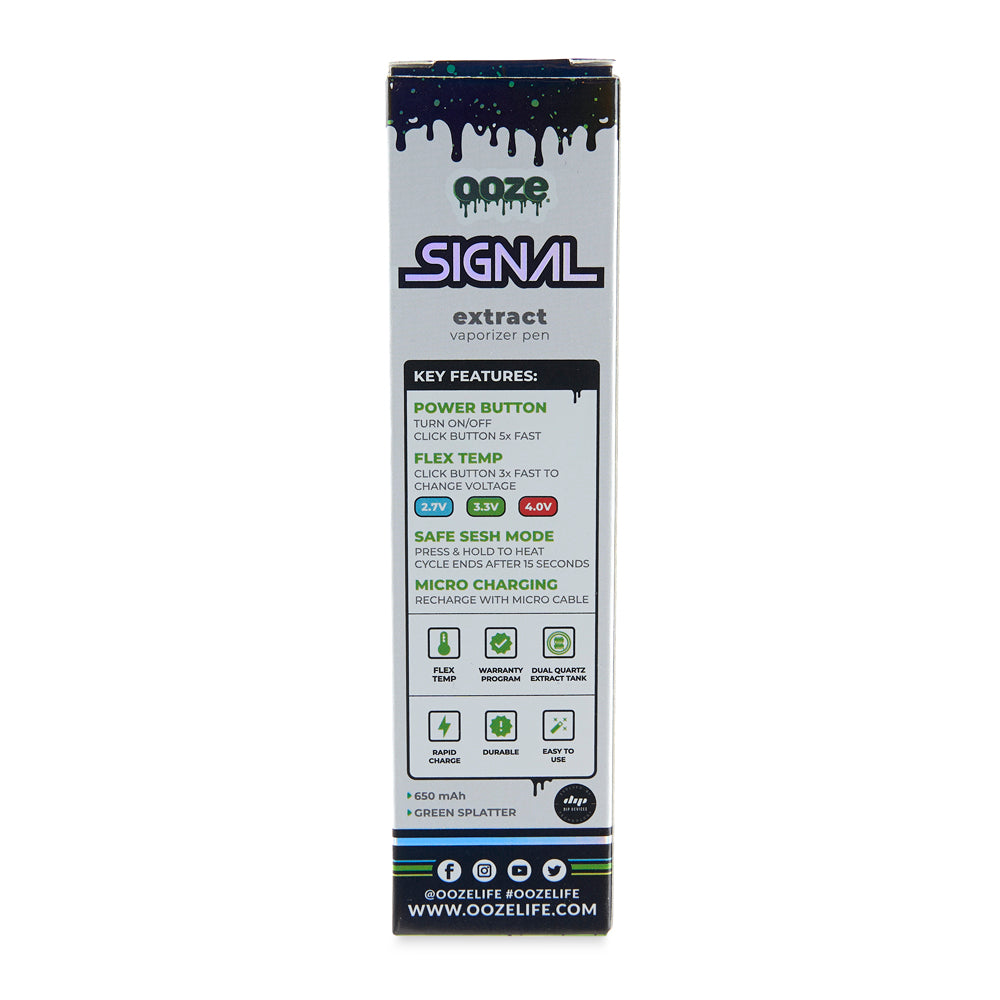 The back of the Green Splatter Ooze Signal is shown against a white background.