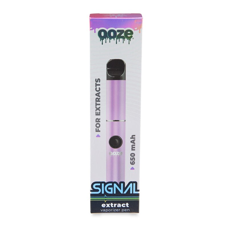 front view of pink Signal wax pen product box